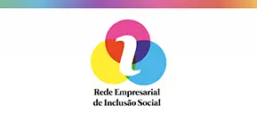 Logomarca rede empresarial de inclusão social.