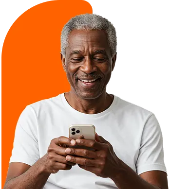 Homem usando smartphone