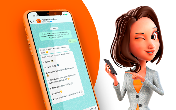 Whatsapp do Bmg: atendimento para sua conta digital