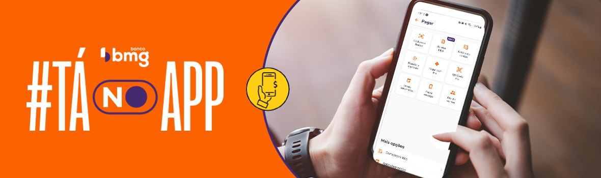 Conheça o novo Menu de Pagamentos do app Bmg