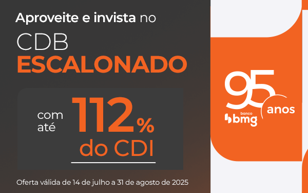 CDB com liquidez diária: aproveite a oferta de aniversário do Bmg
